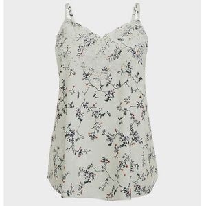 Torrid White Floral Camisole